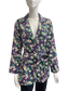 Veste blazer à imprimé floral