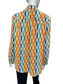 Chemise imprimée (orange ,bleu, vert)