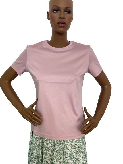 T-shirt rose col rond